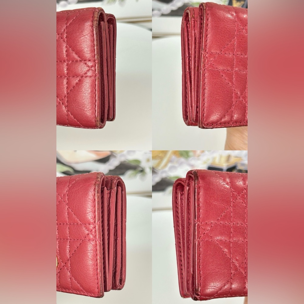 DIOR Cannage Quilted Compact Trifold Wallet 😍❤️🔥 - Picture 17 of 17